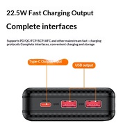 Kit Power Bank DIY 5-Cell 18650 Tanpa Solder Pengisian Cepat 22.5W Lampu Camping Nirkabel 15W dengan Layar Digital