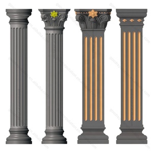 Molde de silicona ajustable de alta calidad para pilares de cemento prefabricados romanos, diseño de columna de hormigón, venta al por mayor - Product Image 2