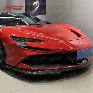 LÈVRE DE PARE-CHOCS AVANT EN FIBRE DE CARBONE SÈCHE DE STYLE PT POUR 2020-2021 <span class=keywords><strong>FERRARI</strong></span> <span class=keywords><strong>SF90</strong></span> - Product Image 3