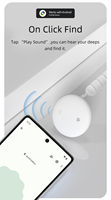 Mini traceur intelligent Wi-Fi Android pour localisation GPS, avec LED lumineuse, compatible Google Find My, pour voiture