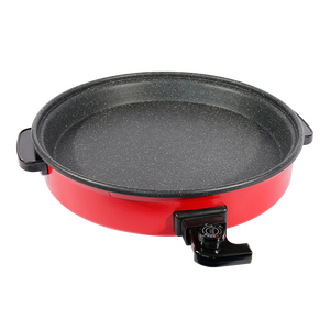 Sartén eléctrica antiadherente para <span class=keywords><strong>Pizza</strong></span>, sartén antiadherente eléctrica, <span class=keywords><strong>la</strong></span> sartén eléctrica <span class=keywords><strong>más</strong></span> <span class=keywords><strong>grande</strong></span> para <span class=keywords><strong>Pizza</strong></span>, termostato OEM de aluminio negro de Shanghai redondo 120 - Product Image 1