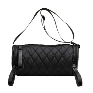 Wholesale Quilted Cylinder Crossbody Bag, Women's Shoulder Messenger Purse, Simple Popular Lattice Cylinder Bag <b>for</b> Daily Travel - Product Image 1