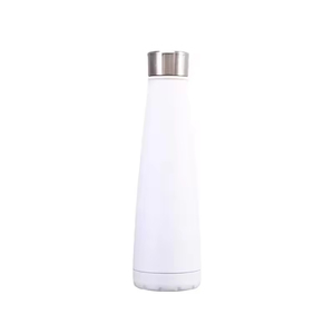 Wholesale Conical Shape 450ml Vacuum Insulated Double Wall Stainless Steel <b>Hot</b> <b>Drinking</b> Sports Tumbler Water Bottle - Product Image 5