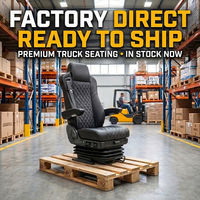 Siège de camion semi-remorque ergonomique réglable en cuir PU avec airbag, pour Isuzu, MAN, Hino, Scania, DAF, Toyota, Iveco, camions lourds