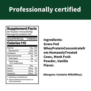 Suero de Leche de Animales Alimentados con Pasto en Polvo con Suplementos Herbales, Fuente de Proteína de Alta Calidad para la Reparación y el Crecimiento Muscular - Product Image 2