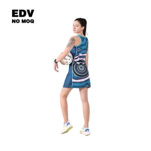 Youth Netball Uniform Dress and Shorts Set for Teenagers' Practice Sessions High Performance Fabric with Custom Logo Suitable - Product Image 4