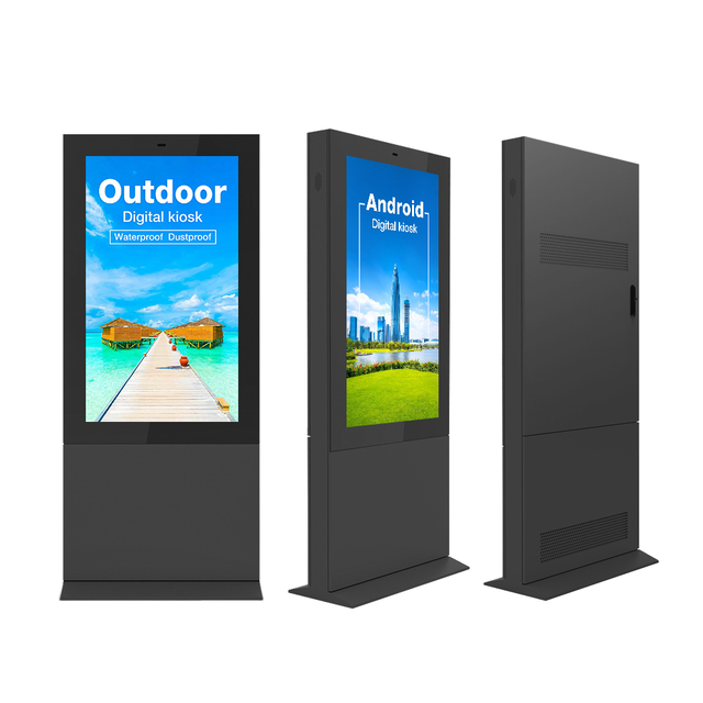 IP65 Waterproof 55 Inch Wifi Touch Screen Advertising Outdoor LCD Display Advertising LCD Outdoor Totems Signages Kiosk