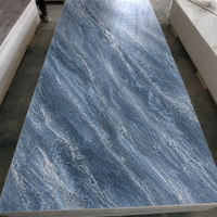 Panneau mural moderne en charbon de bambou imperméable, ignifuge et sans formaldéhyde, avec impression 3D effet marbre pour usage domestique
