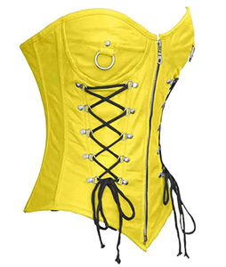 Corset en cuir noir sexy de qualité supérieure pour club, haut de corset pour femmes, corset en cuir pour femmes 2026, logo personnalisé - Product Image 2