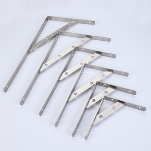 Stainless Steel Triangular <b>Bracket</b> 5 Mm Thickness Wall Mounted For <b>Shelf</b> Support - Product Image 2