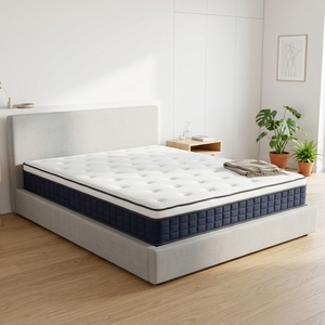<span class=keywords><strong>Matelas</strong></span> hybride respirant <span class=keywords><strong>mousse</strong></span> et ressorts, pratique en voyage, protège colonne et apaise douleurs dorsales - Product Image 1