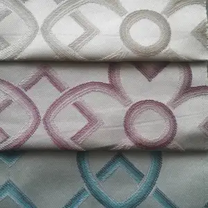 New collection latest curtain sofa fabric geometric jacquard home curtain fabric