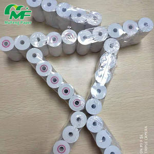 Caisse enregistreuse Usine <span class=keywords><strong>Pas</strong></span> <span class=keywords><strong>Cher</strong></span> 48 55g 48gsm Prix Bas 48g Jambo Pré Imprimé Atm Pos Jumbo Rouleau Adhésif Papier Thermique - Product Image 2