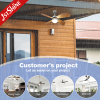 Ventilateur de plafond 1stshine de style luxueux, de qualité supérieure, écologique, de qualité commerciale, personnalisable, à grand débit d'air, longue durée de vie, avec éclairage LED