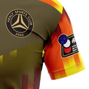 Kaus sepak bola leher v transfer panas kaus klub latihan pria kaus sepak bola kustom seragam sepak bola - Product Image 4