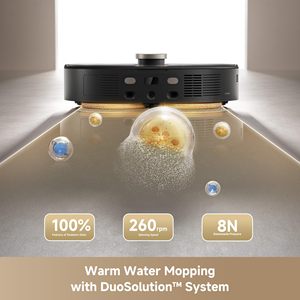Robot aspirateur et serpillière Mova V50 Ultra, aspiration 24000 Pa, autonettoyant, navigation élévatrice, évitement d'obstacles, lavage à l'eau chaude - Product Image 3