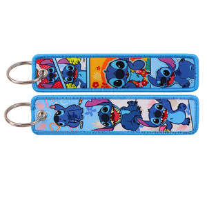 Porte-clés brodé mignon sur le thème des films <span class=keywords><strong>d</strong></span>'anime, avec cordon tissé en tissu brodé pour un porte-clés tendance - Product Image 5