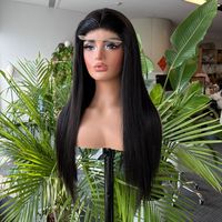 Promotion Perruque Bob Bandeau Vietnamienne SDD Lisse Baguette Sans Colle 100% Cheveux Humains Faits à la Machine pour Femmes Noires