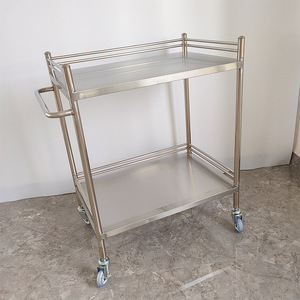 Lekang Stainless Steel <b>Tool</b> Cart 600x440x880mm 2-Layer Medical <b>Trolley</b> For Hospital And Beauty Salon Storage - Product Image 3
