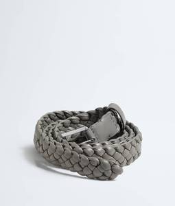 Cinturón BV Solo de Cuero Genuino para Hombre de Bottega, Hecho a Mano con Trenzado Intreccio, Hebilla de Pin, Estilo de Diseñador, Casual de Negocios, Formal, Veneta - Product Image 2