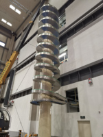 Convoyeur à rouleaux en spirale à gravité, élévateur vertical, machine de transport de colis bidirectionnelle automatique à haute efficacité pour