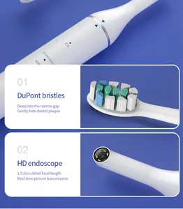 Sikat gigi listrik portabel, sikat gigi Oral mekanik Cepillo dengan kamera