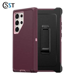 Funda Resistente de 3 Capas con Clip para Cinturón para Samsung S25 Ultra, Funda Protectora Antigolpes para Teléfono - Product Image 3