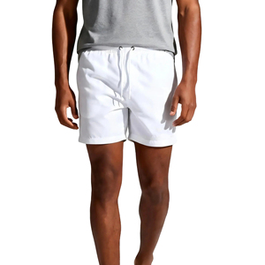 Shorts de sport classiques pour hommes, séchage rapide, tissu doux, taille élastique avec cordon de serrage, pour entraînement quotidien, sport et fitness - Product Image 1