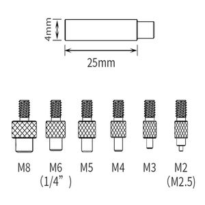 Kit d'outils d'insertion de chaleur de qualité supérieure avec embouts en <span class=keywords><strong>fer</strong></span> pour l'impression 3D et le soudage du plastique - Product Image 4