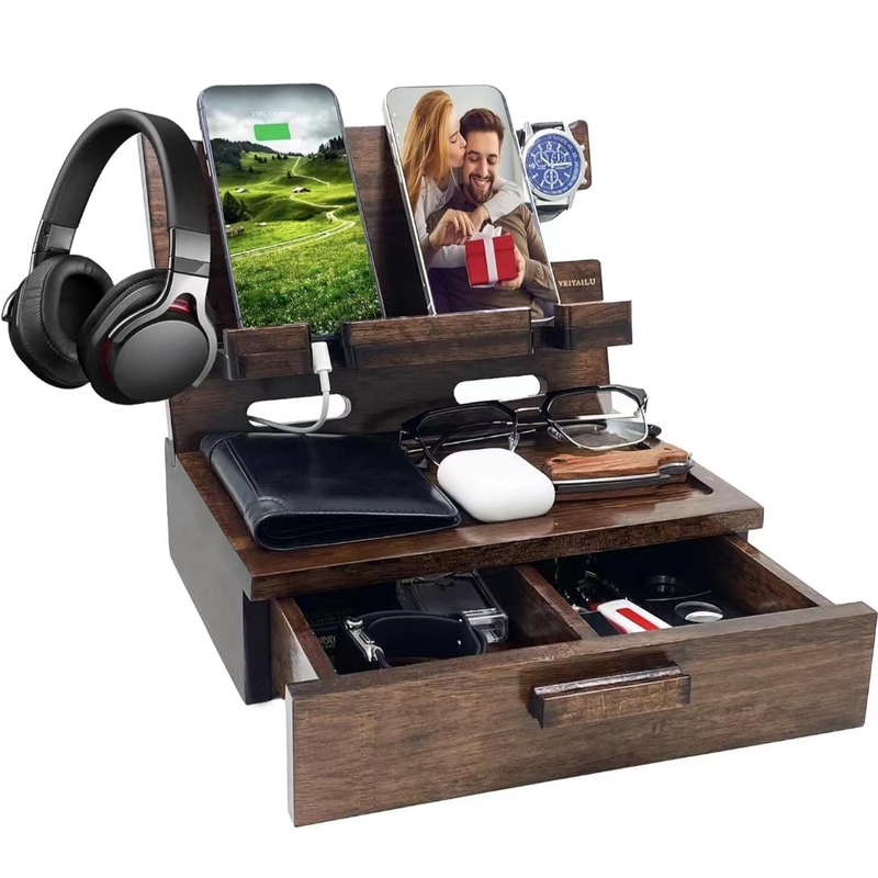 Home School Office Holder Bamboo Desktop