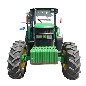 Traktor pertanian Cina 140 HP John farternty Deere 4x4 wd dengan peralatan pertanian mesin traktor
