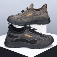 Chaussures de marche d'hiver pour hommes, imperméables, antidérapantes, à bout rond, baskets décontractées pour l'extérieur