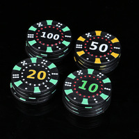 Jetons de poker en céramique personnalisés avec logo, en ABS vierge, vente en gros d'usine à bas prix
