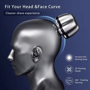Recortadora de Cabello Recargable para Cabeza Calva, Afeitadora Eléctrica Impermeable, Mini Afeitadora Rotatoria Magnética para Hombres - Product Image 2