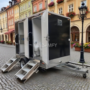 Toilettes portables de nouvelle conception 2025, remorque de salle de bain mobile VIP avec douche - Product Image 6