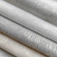 Tissu de rideau transparent à motifs modernes, vendu au mètre, pour draperies de fenêtre géométriques et intérieurs contemporains