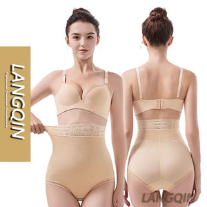 Langqin High Waist Wholesale High Quality Shorts for Women Tummy Control Breathable Anti-Bacterial Butt Lifter Lace Shapewear - Product Image 1