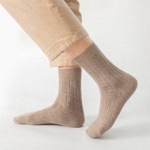 Men Wool <b>Socks</b> Mid Calf Solid Color Warm Thermo Autumn <b>Winter</b> Zhejiang - Product Image 3