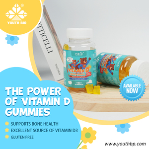 Gomitas de <span class=keywords><strong>Vitamina</strong></span> D3 de Marca Privada al por Mayor OEM, el "Vitamínico del Sol" para Exposición Solar Limitada, en Stock, 400 UI, Caramelos Blandos de Frutas - Product Image 3