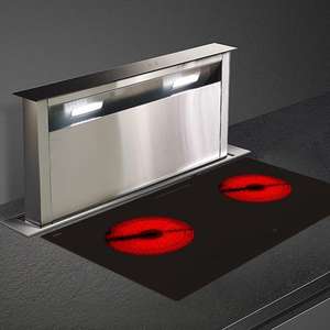 <span class=keywords><strong>Hotte</strong></span> de cuisine électrique encastrée dissimulée avec boîtier en acier inoxydable et débit d'air de 25 m³/min pour cuisine ouverte - Product Image 3