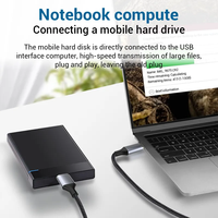Câble de lecteur USB C Type C vers USB3.0 Micro B de 1 pieds compatible avec les disques durs externes WD Elements Seagate Expansion Samsung M3