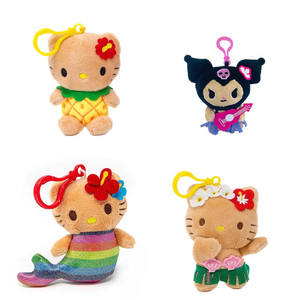 Anime Cho <span class=keywords><strong>KT</strong></span> Mèo Cho Kuromio Đầy Keychain Siêu Mềm Da Tối Hawaii Loạt Phim Hoạt Hình Phụ Kiện Túi Mặt Dây Chuyền quyến rũ - Product Image 3