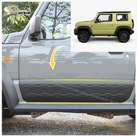 Revêtement latéral Abs noir mat pour Suzuki Jimny 3 portes 2019 + JB64 JB74 Couvercle protecteur de moulage latéral 2024 2025
