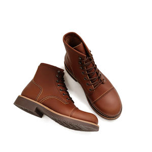 Bottes de travail classiques pour hommes avec construction Goodyear Welt, intérieur en cuir pleine fleur pour un confort tout au long de la journée sur le travail - Product Image 2
