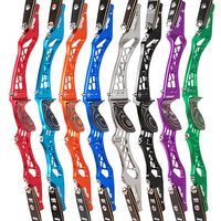 TOPOINT UNISON Poignée de tir à l'arc recurve, 25 pouces, ILF CNC en aluminium 6061-T6, pour droitier, orange, pour tir à l'arc de compétition