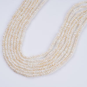 Perlas Sueltas Planas de Agua Dulce Naturales de 3-3.5mm, Color Rosa, para Accesorios de Joyería DIY Semi-terminados, Venta al por Mayor en Zhuji - Product Image 4