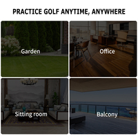 Porte de jeu de golf d'entraînement à 3 portes, personnalisée en usine, à prix bas, pour l'entraînement au putting et la cible de mise au point, pour usage intérieur, à la maison ou au bureau