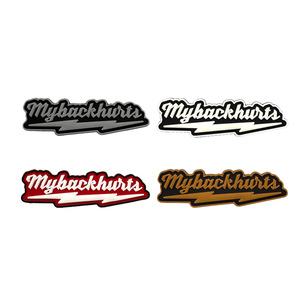 Lưng tôi đau huy hiệu tinh thần vá bảo vệ môi trường chống nước 3D cho băng tay PVC Ba lô cao su mềm - Product Image 1