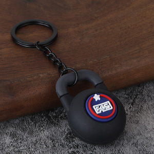 Porte-clés Disque <span class=keywords><strong>de</strong></span> Poids Fitness 45LB en PVC, Breloque Disque <span class=keywords><strong>de</strong></span> Poids, Pendentif <span class=keywords><strong>de</strong></span> Sac à Chaîne avec Anneau Métallique Noir, <span class=keywords><strong>Cadeau</strong></span> Unisexe pour Amateurs <span class=keywords><strong>de</strong></span> Gym, pour Sac à Dos et Clés - Product Image 5