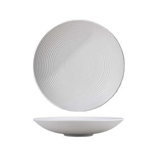 26.5cm reciclado PET Textured Bowl com ranhuras espirais internas-Louça durável Eco-Friendly - Product Image 1